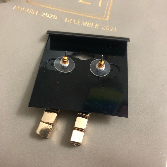 ASOS ANGEL BLOCK DROP EARRINGS - Picture 2 of 4